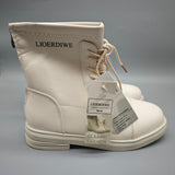LIOERDIWE Boots – Beige, US Size 5.5, Rubber Sole, Durable & Comfortable Design