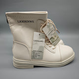 LIOERDIWE Boots – Beige, US Size 5.5, Rubber Sole, Durable & Comfortable Design