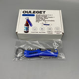 OULEGET Bottle Opener,Multifunctional 4-in-1 Bottle Opener, Plastic and Stainless Steel, Compact and Stylish,