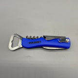 OULEGET Bottle Opener,Multifunctional 4-in-1 Bottle Opener, Plastic and Stainless Steel, Compact and Stylish,