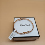 JDveTnd Bracelets, Elegant and Adjustable Titanium Steel Cloud Bangle