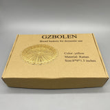 GZBOLEN Baskets for household purposes - Perfect for Bread, Pastries, and Snacks（Round）