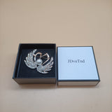 JDveTnd Brooches, Elegant Alloy Swans with Delicate Pearl Embellishments