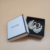 JDveTnd Brooches, Elegant Alloy Swans with Delicate Pearl Embellishments