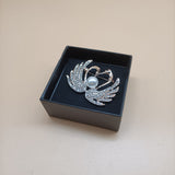 JDveTnd Brooches, Elegant Alloy Swans with Delicate Pearl Embellishments