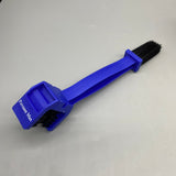 Povasee Max Brushes for Cleaning Bicycle Components, Double-Headed Design, ABS Material, 64g, Blue, Ideal for Chain, Sprocket, and Crankset Maintenance