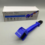 Povasee Max Brushes for Cleaning Bicycle Components, Double-Headed Design, ABS Material, 64g, Blue, Ideal for Chain, Sprocket, and Crankset Maintenance