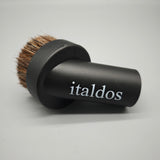 italdos Brushes for vacuum cleaners – 32mm Universal Fit, 115×52mm, 50g, Natural Bristle Round Brush for Corners & Small Surfaces Dust Cleaning