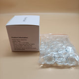 JDveTnd Cabochons, 18mm Clear Glass Cabochons Pieces for DIY Projects 100pcs