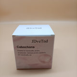 JDveTnd Cabochons, 18mm Clear Glass Cabochons Pieces for DIY Projects 100pcs