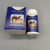 VitalAura Calcium Supplements - 100 Tablets, 0.5g Each, Camel Milk Calcium, Vitamin C, Probiotics, 50g Net Weight