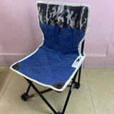 Zgrao Camping furniture- Heavy-Duty Iron Frame with Oxford Fabric, Camouflage Blue, Foldable & Portable, 33x3x52cm for Outdoor Adventures