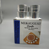 MZ&AUGUST Natural Soy Candles – 8-Pack, 38x24mm, 8-Hour Burn Time Each, Made from Pure, Healthy Butter Wax