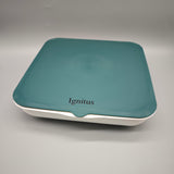 Ignitus Candy Box – 5-Compartment Plastic Storage, 26×27×6cm, Green Lid & White Interior, Durable & Food-Safe