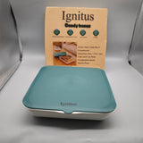 Ignitus Candy Box – 5-Compartment Plastic Storage, 26×27×6cm, Green Lid & White Interior, Durable & Food-Safe