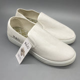 R&U Canvas Shoes - Casual, Work, and Sport Sneakers with Rubber Sole, White