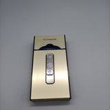 Fort Knight USB Charging Case for E-Cigarettes - Gold Metal Alloy