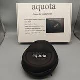 aquota Headphone Case – 900D Nylon, Black, 16x21.5x10cm, Protective Hard Shell for Most Headphones, Durable & Water-Resistant