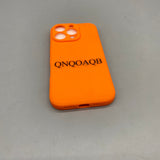 QNQOAQB Cases for smartphones, Silicone Cover for iPhone 12 Pro, Solid Orange