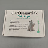 CarOsagarriak Cat Toy – 100cm Elastic Rope with Plush Ball & Bell, Durable ABS Material, Fun Exercise & Entertainment for Cats