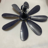 RTYVYI Ceiling Fans, 10W Power, 220V, 50Hz Frequency, 45×45×21cm, PP + Metal Construction, Deep Blue