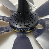 RTYVYI Ceiling Fans, 10W Power, 220V, 50Hz Frequency, 45×45×21cm, PP + Metal Construction, Deep Blue