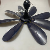 RTYVYI Ceiling Fans, 10W Power, 220V, 50Hz Frequency, 45×45×21cm, PP + Metal Construction, Deep Blue