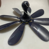 RTYVYI Ceiling Fans, 10W Power, 220V, 50Hz Frequency, 45×45×21cm, PP + Metal Construction, Deep Blue