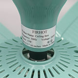 FIRHOT Green Ceiling Fan with Hooks - Cooling Home Fans