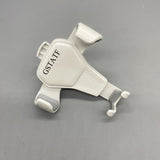 GSTATF Cell phone holders specially adapted for use in vehicles - Gravity Linkage, Air Vent Lock Hook, Single-Hand Operation, Silicone Pad, ABS, 95x95x70mm, White, 65g