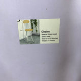 Qyapeixy Chair, Sturdy Metal Frame & Engineered Wood Seat, 12x13x27.6 Inches, 31 lbs, Compact & Space-Saving Design