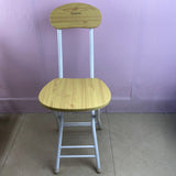 Qyapeixy Chair, Sturdy Metal Frame & Engineered Wood Seat, 12x13x27.6 Inches, 31 lbs, Compact & Space-Saving Design