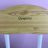 Qyapeixy Chair, Sturdy Metal Frame & Engineered Wood Seat, 12x13x27.6 Inches, 31 lbs, Compact & Space-Saving Design