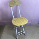 Qyapeixy Chair, Sturdy Metal Frame & Engineered Wood Seat, 12x13x27.6 Inches, 31 lbs, Compact & Space-Saving Design