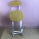 Qyapeixy Chair, Sturdy Metal Frame & Engineered Wood Seat, 12x13x27.6 Inches, 31 lbs, Compact & Space-Saving Design