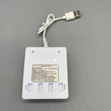 LI-ELECTRIC Chargers for batteries, 4-Slot Smart Charger with LED Indicator, 1.2V 250mA Output, 5V-1A Input, Compact Size 6.5x2x8 cm