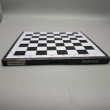Zhilveron  Chessboard – 22×21.5cm Travel Chess Set, Durable Eco-Friendly Plastic, 300g Lightweight & Foldable International Chess Board