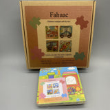Fahuac Children's Multiple Activity Toys - Wooden Puzzles, 4 Pieces, 15×15×0.6cm