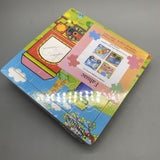Fahuac Children's Multiple Activity Toys - Wooden Puzzles, 4 Pieces, 15×15×0.6cm