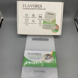 FLAVORIX Chopping Boards for Kitchen Use, Antibacterial & Mold-Resistant, 20×0.8×30cm, Non-Slip, Double-Sided, with Grinding Aid, Easy to Clean, Hanging Design, White