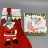 DeNatal Christmas Stockings – Non-Woven Fabric, Plush Design, Single-Pack for Holiday Gift Wrapping, Perfect for Stores, Hotels, and Home Decorations