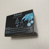 Ahoall Christmas Tree Decorations - Set of 6 Red Ornaments, Each 3-5 cm, Perfect for Festive Displays