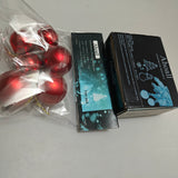 Ahoall Christmas Tree Decorations - Set of 6 Red Ornaments, Each 3-5 cm, Perfect for Festive Displays