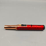VAPEMONS Cigar Lighters Metal Body Red High-Temperature Jet Flame One-Click Lock 17cm Refillable Torch