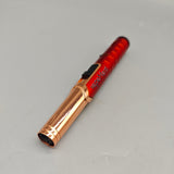 VAPEMONS Cigar Lighters Metal Body Red High-Temperature Jet Flame One-Click Lock 17cm Refillable Torch