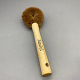 Juasiul Cleaning Brushes for Household Use – 24×9cm, Coconut Fiber Brush Head + Wooden Handle, Comfortable Grip, Ideal for Pots, Dishes, Stovetops, Sinks