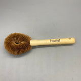 Juasiul Cleaning Brushes for Household Use – 24×9cm, Coconut Fiber Brush Head + Wooden Handle, Comfortable Grip, Ideal for Pots, Dishes, Stovetops, Sinks
