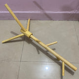 HZMGPCM Clothes Rods - 27.95×16.53 Inches, Natural Color, Strong Load-Bearing, Good Storage Capacity