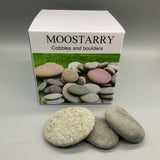 MOOSTARRY Cobbles and Boulders – 8-Piece Set, 7-10cm Stones for DIY Creative Art, Hand-Painting, and Craft Projects