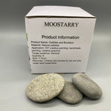 MOOSTARRY Cobbles and Boulders – 8-Piece Set, 7-10cm Stones for DIY Creative Art, Hand-Painting, and Craft Projects